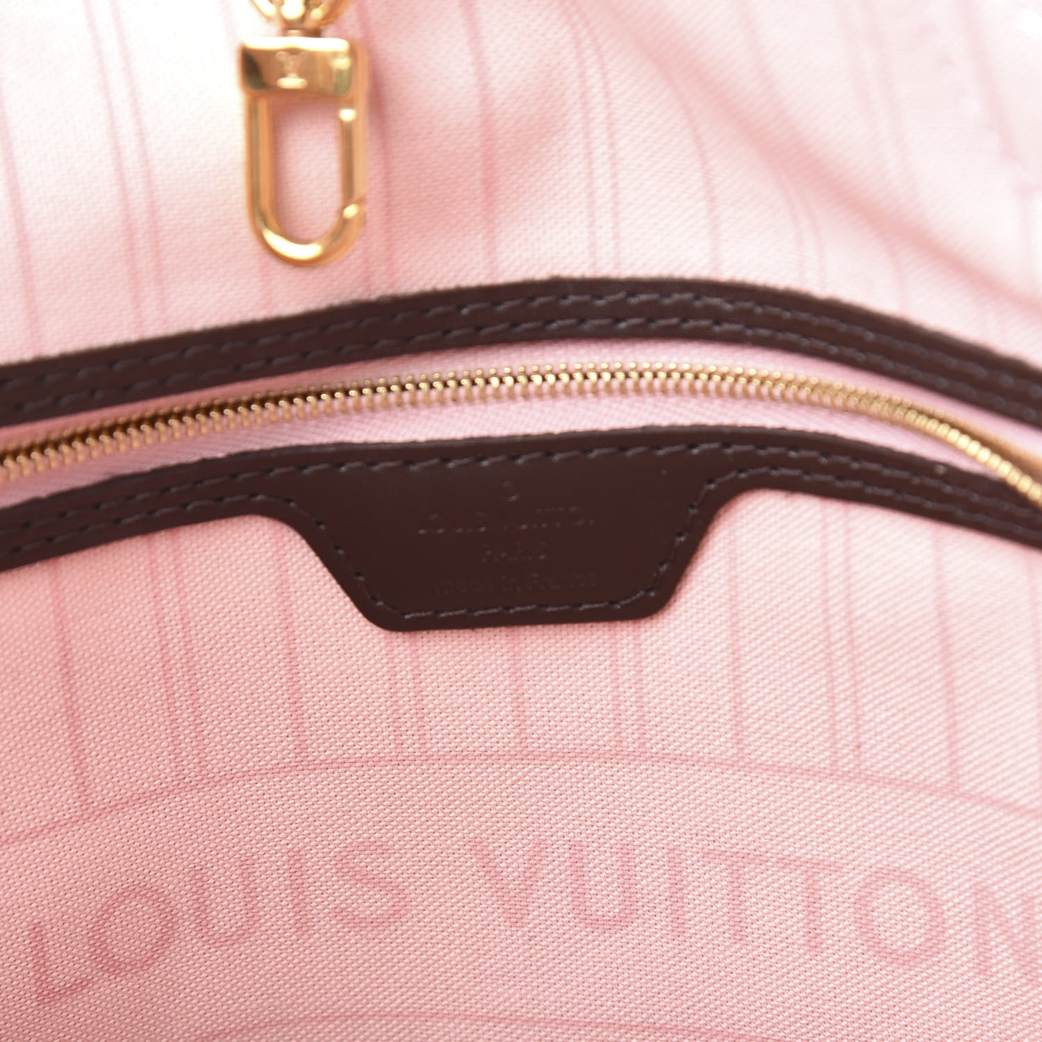 Louis Vuitton Damier Ebene Neo Neverfull MM Rose Ballerine 5 of 9