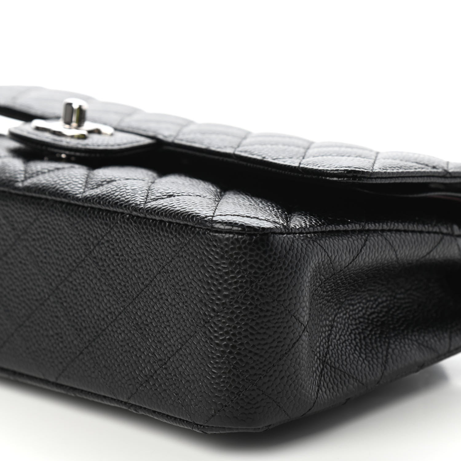 Chanel Caviar Quilted Medium Double Flap Black 9 of 10