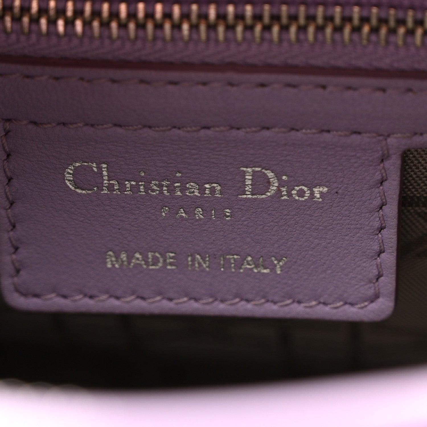 Christian Dior Lambskin Cannage Medium Lady Dior Purple 6 of 10