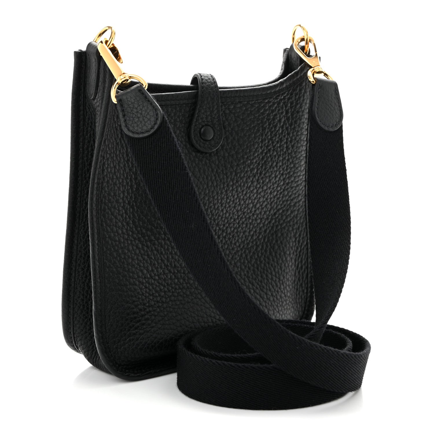 Hermes Taurillon Clemence Evelyne TPM Black 3 of 10