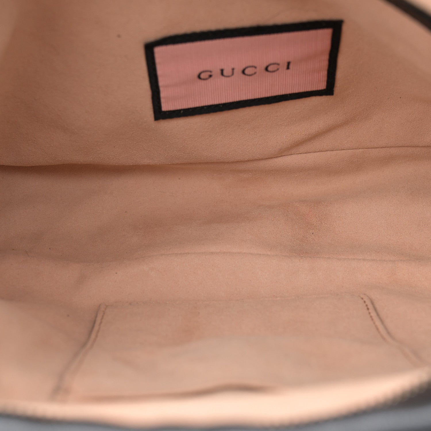 Gucci Calfskin Matelasse GucciGhost Medium GG Marmont Chain Shoulder Bag Black New Acquamarine 5 of 11