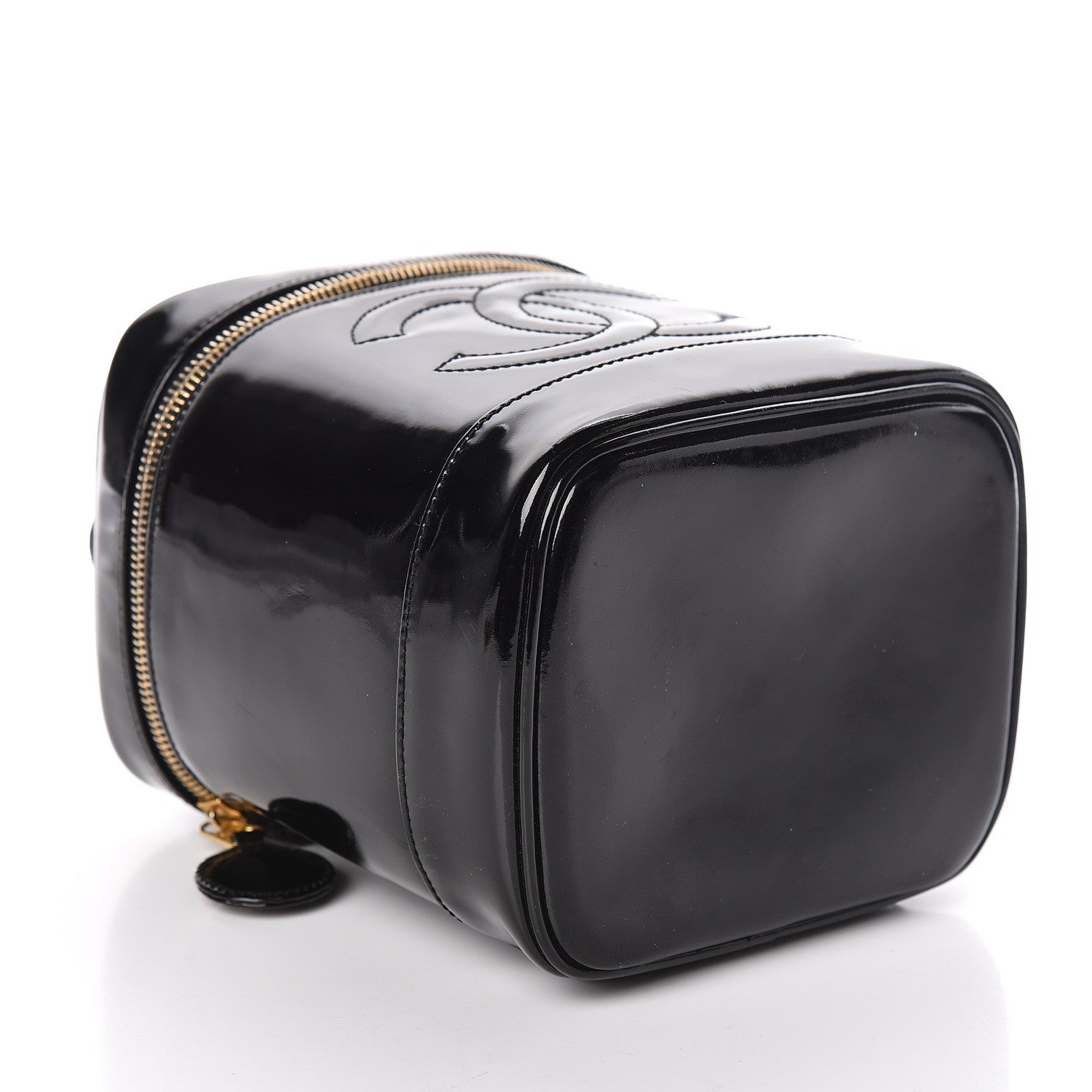 Chanel Patent Vanity Cosmetic Case Black 4 of 10