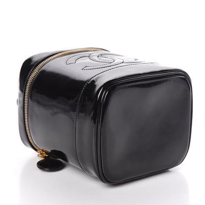 Chanel Patent Vanity Cosmetic Case Black 4 of 10