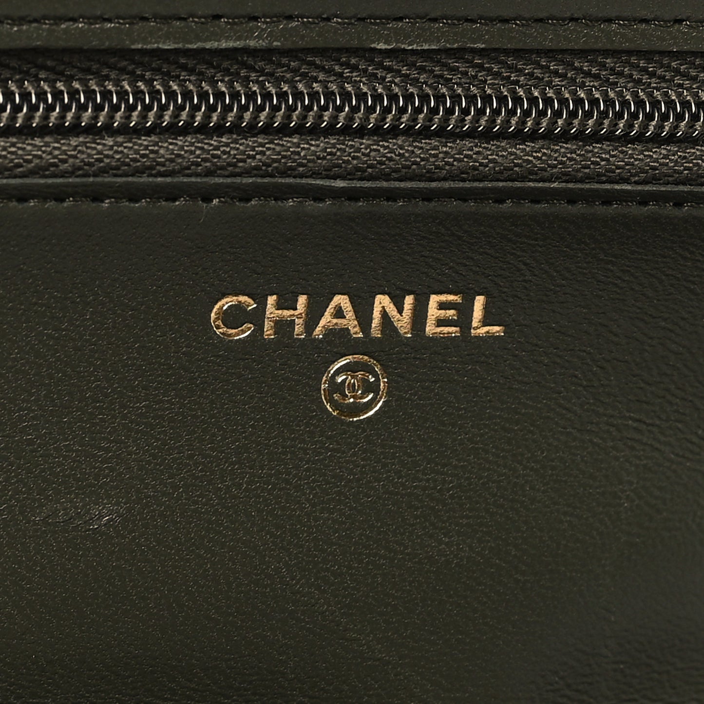 Lambskin Quilted Pick Me Up Wallet On Chain WOC Green