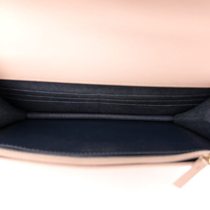 Chanel Lambskin Plexi Quilted Wallet On Chain WOC Light Beige 5 of 15