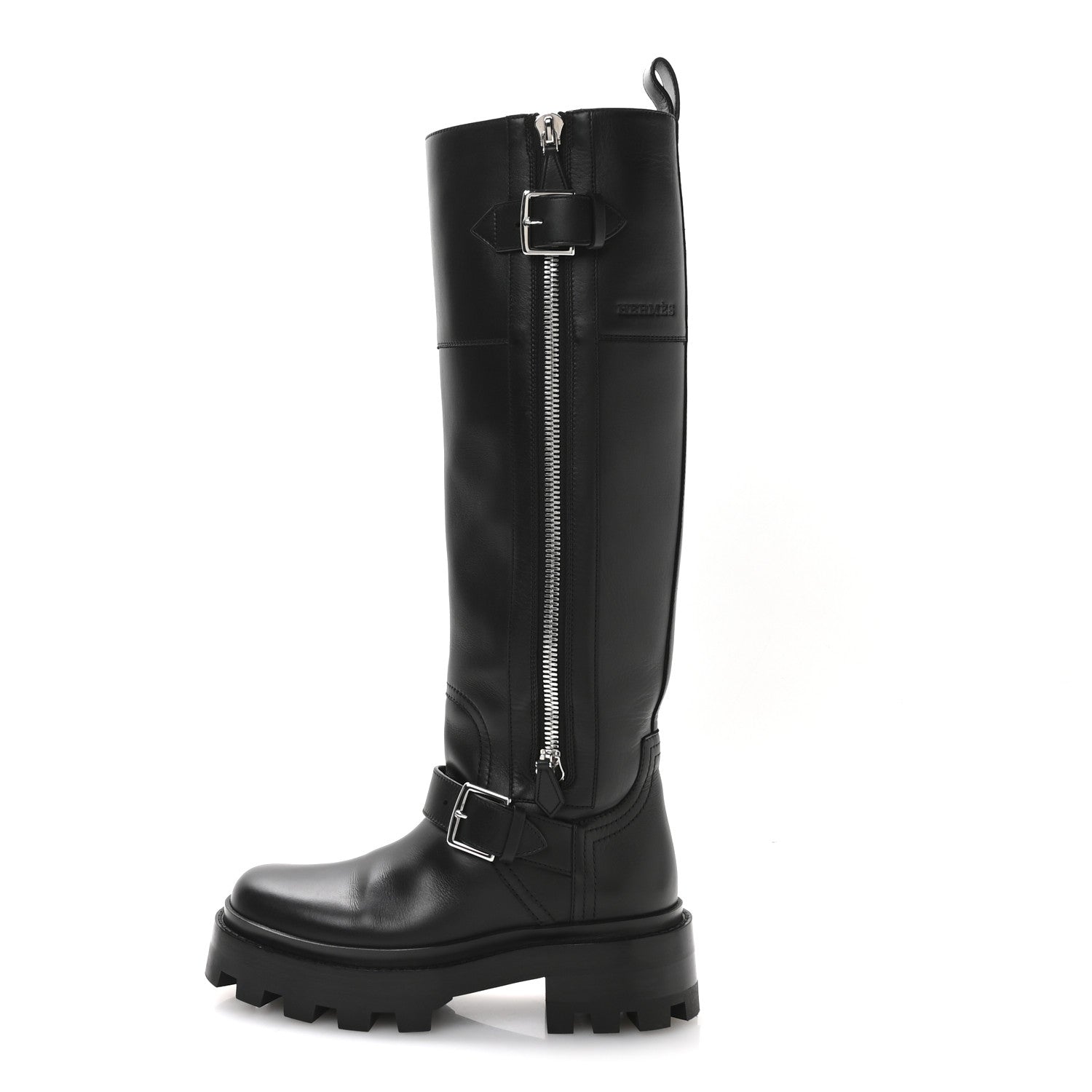 Hermes Calfskin Jaime Boots 35 Black 1 of 9