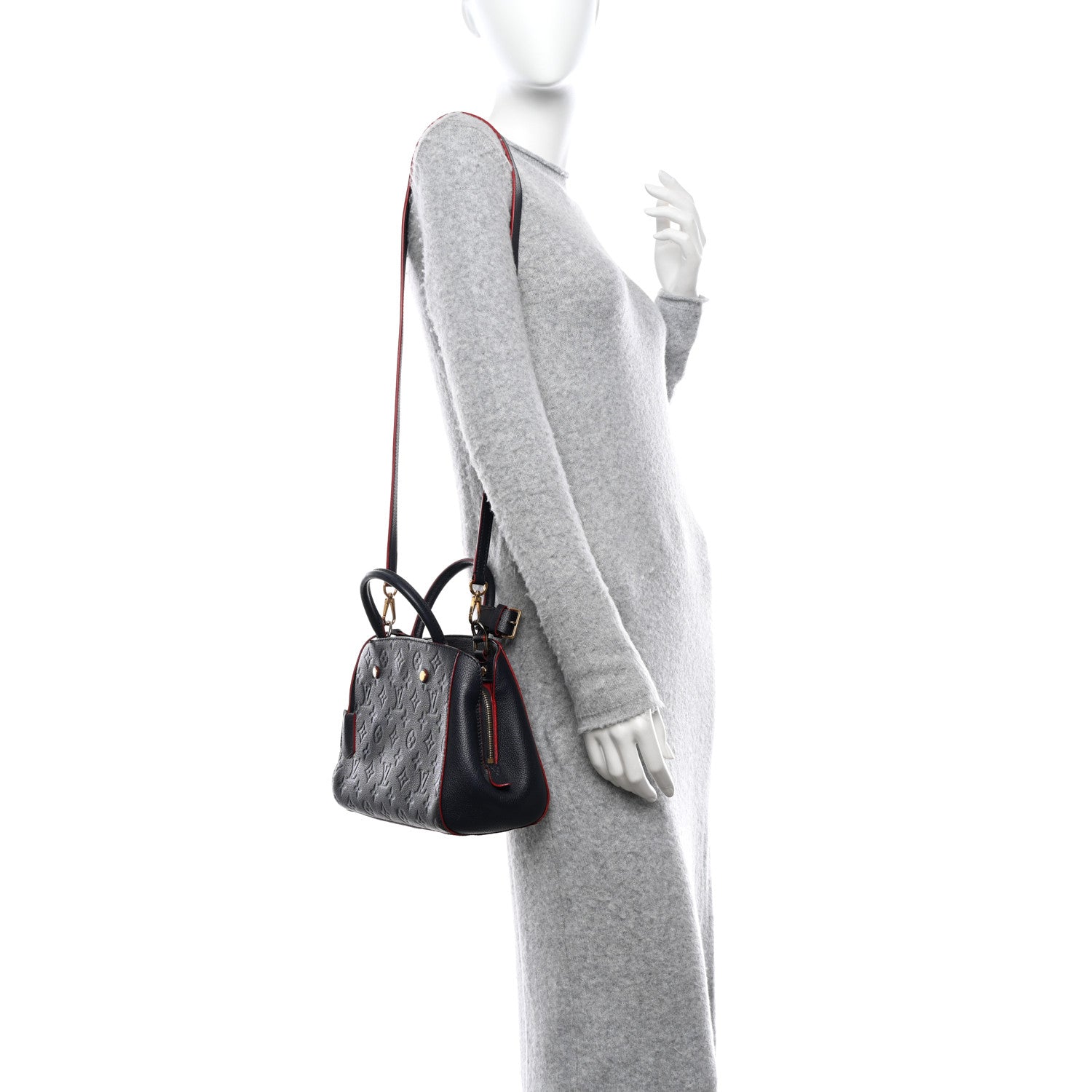 Louis Vuitton Empreinte Montaigne BB Marine Rouge 2 of 10