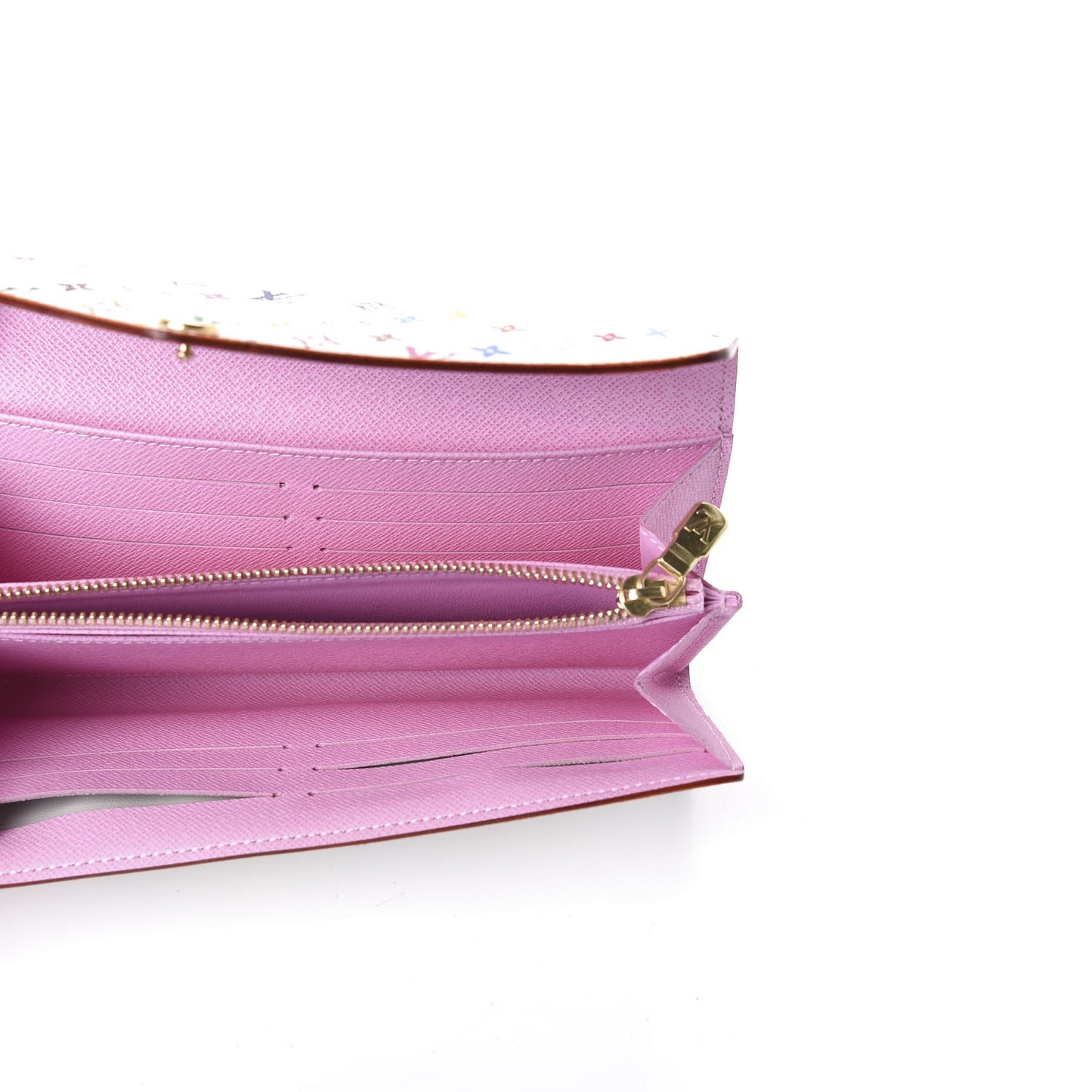 Multicolor Sarah Wallet NM White Litchi