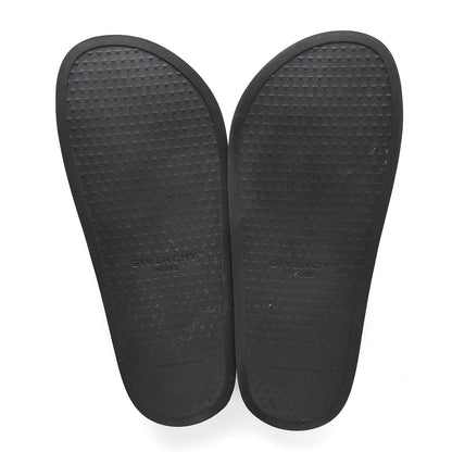Givenchy Rubber Logo Pool Slide Sandals 39 Black 5 of 10