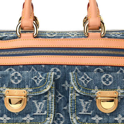 Louis Vuitton Monogram Denim Neo Speedy Blue 8 of 12