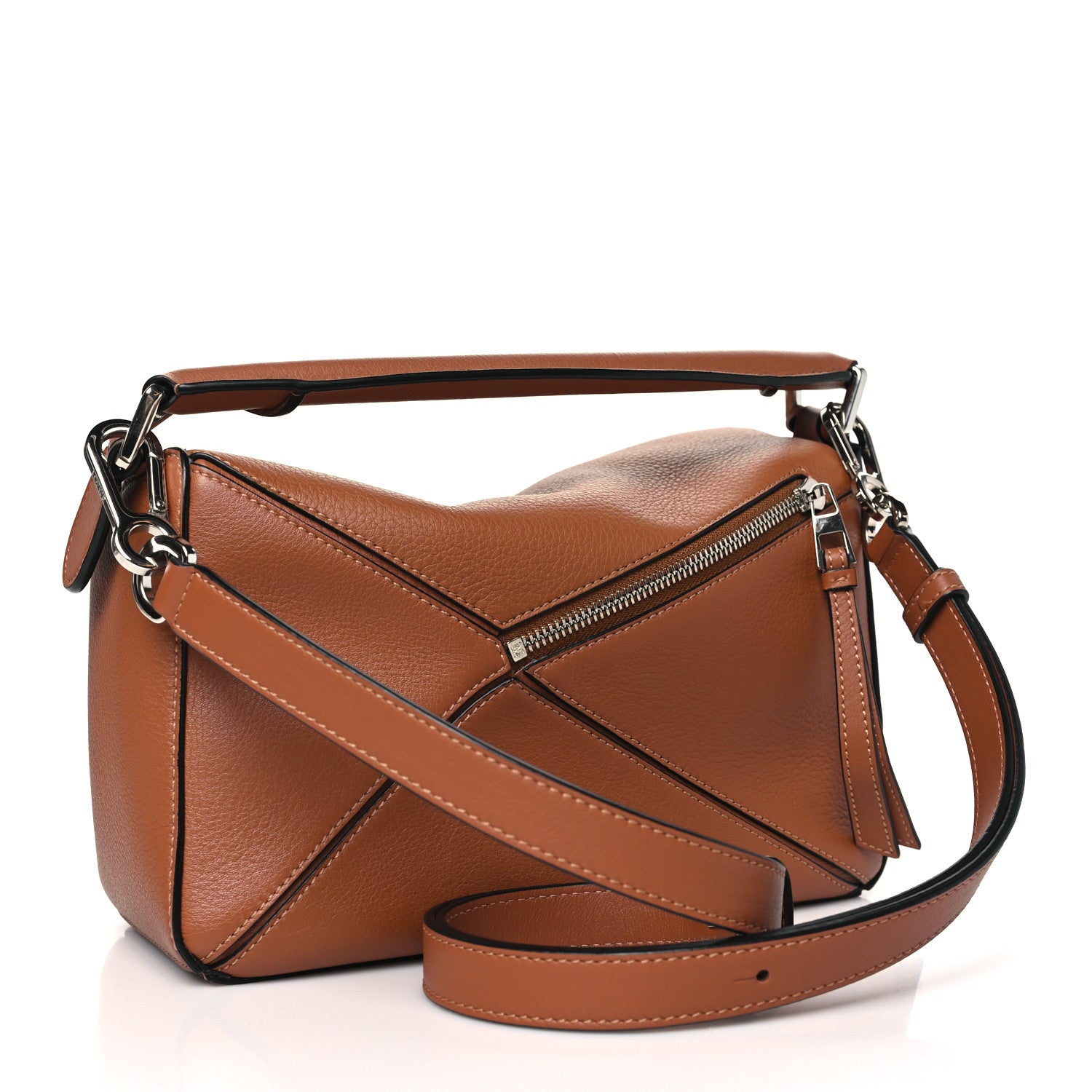 Loewe Calfskin Small Puzzle Bag Tan 3 of 9