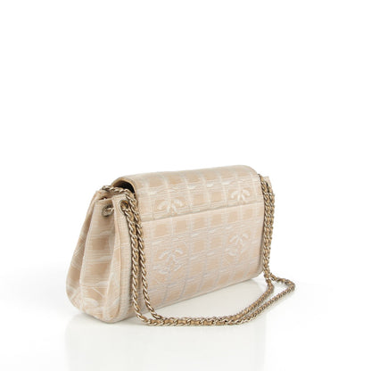 Chanel Nylon Travel Accordion Flap Beige 3 of 18