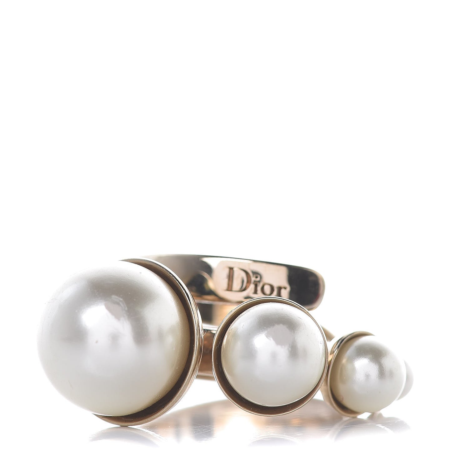 Pearl Perles Ring M Light Gold