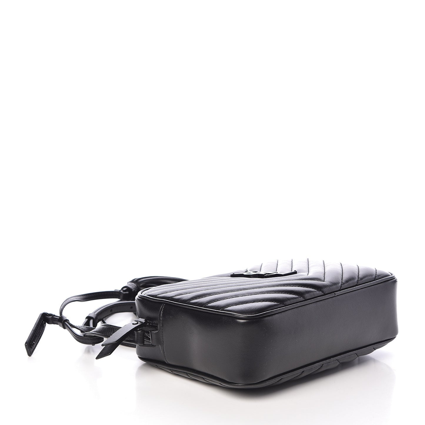 Calfskin Matelasse Monogram Lou Camera Bag Black