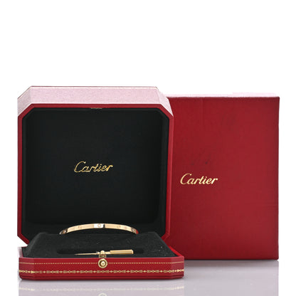Cartier 18K Yellow Gold 6 Diamond Small LOVE Bracelet 17 7 of 7