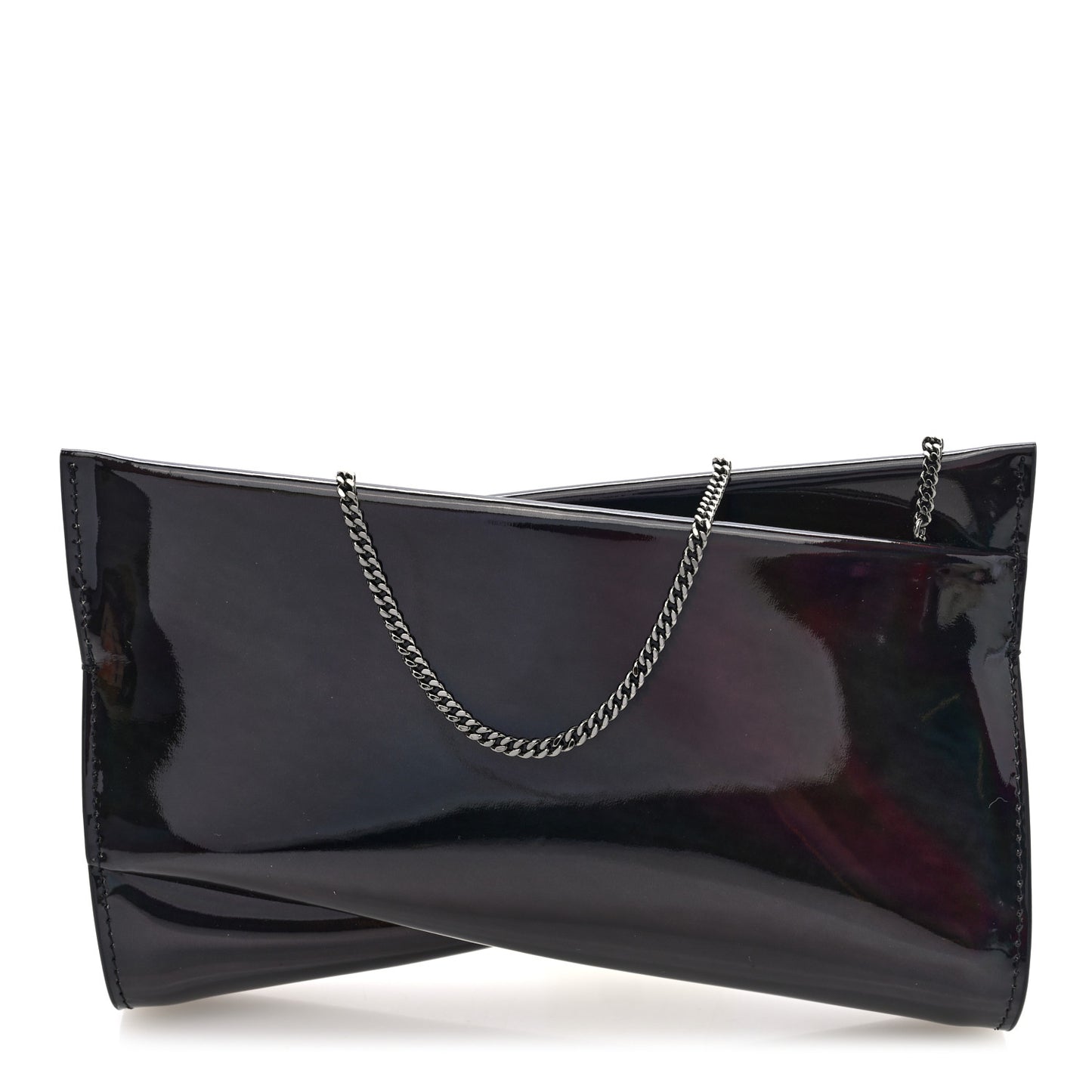 Patent Psychic Loubitwist Clutch Black