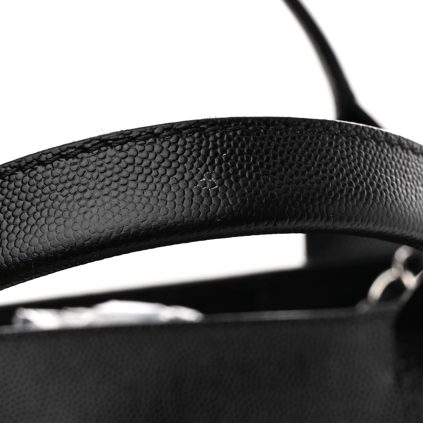 Caviar Small Studded Deauville Tote Black
