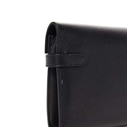 Hermes Epsom Kelly Longue Wallet Black 7 of 8
