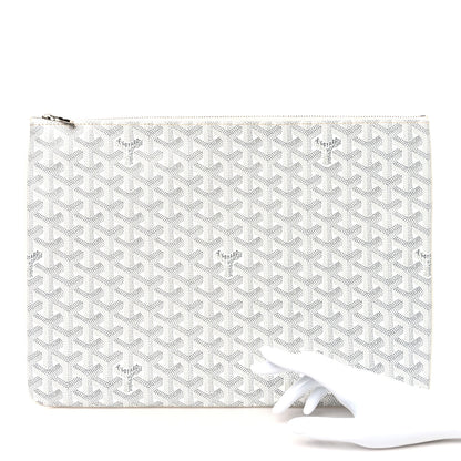 Goyard Goyardine Senat Pochette GM White 2 of 7
