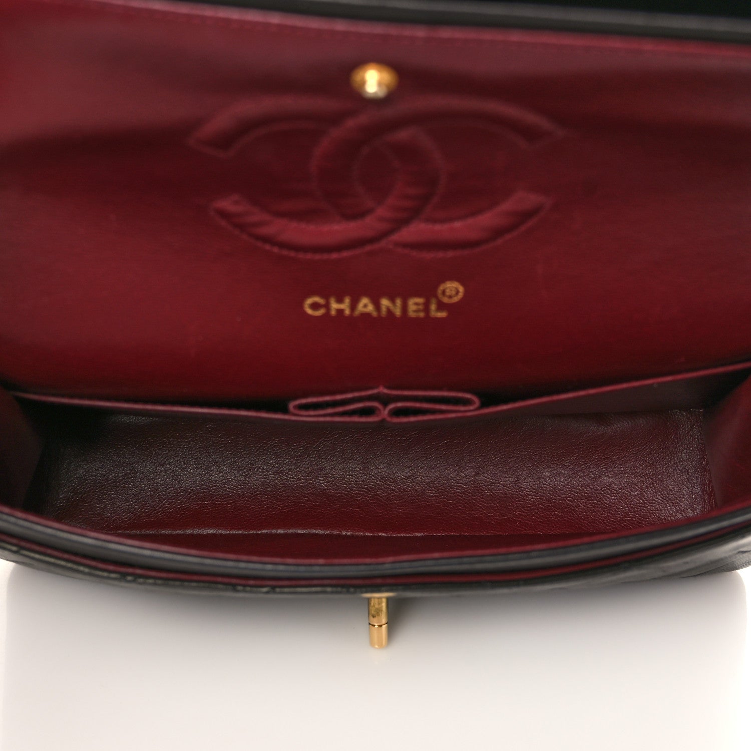 Chanel Lambskin Quilted Medium Double Flap Black 5 of 9