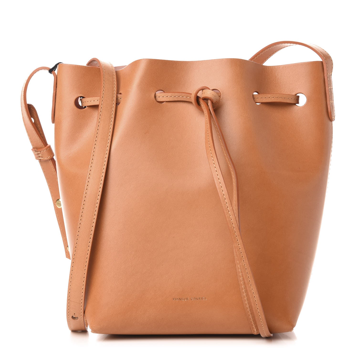 Mansur Gavriel Calfskin Mini Bucket Bag Cammello Rosa 1 of 9