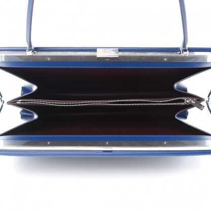 Celine Patina Box Calfskin Medium Clasp Bag Lazuli 5 of 10