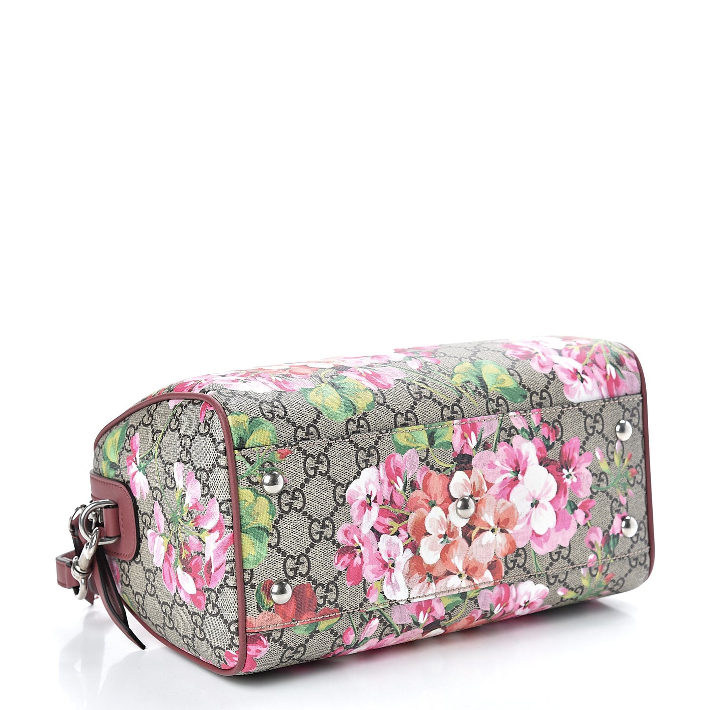 GG Supreme Monogram Blooms Small Boston Beige Multicolor Dry Rose