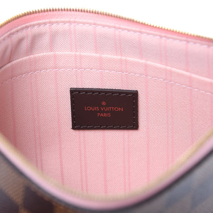 Louis Vuitton Damier Ebene Neverfull MM GM Pochette Rose Ballerine 6 of 7