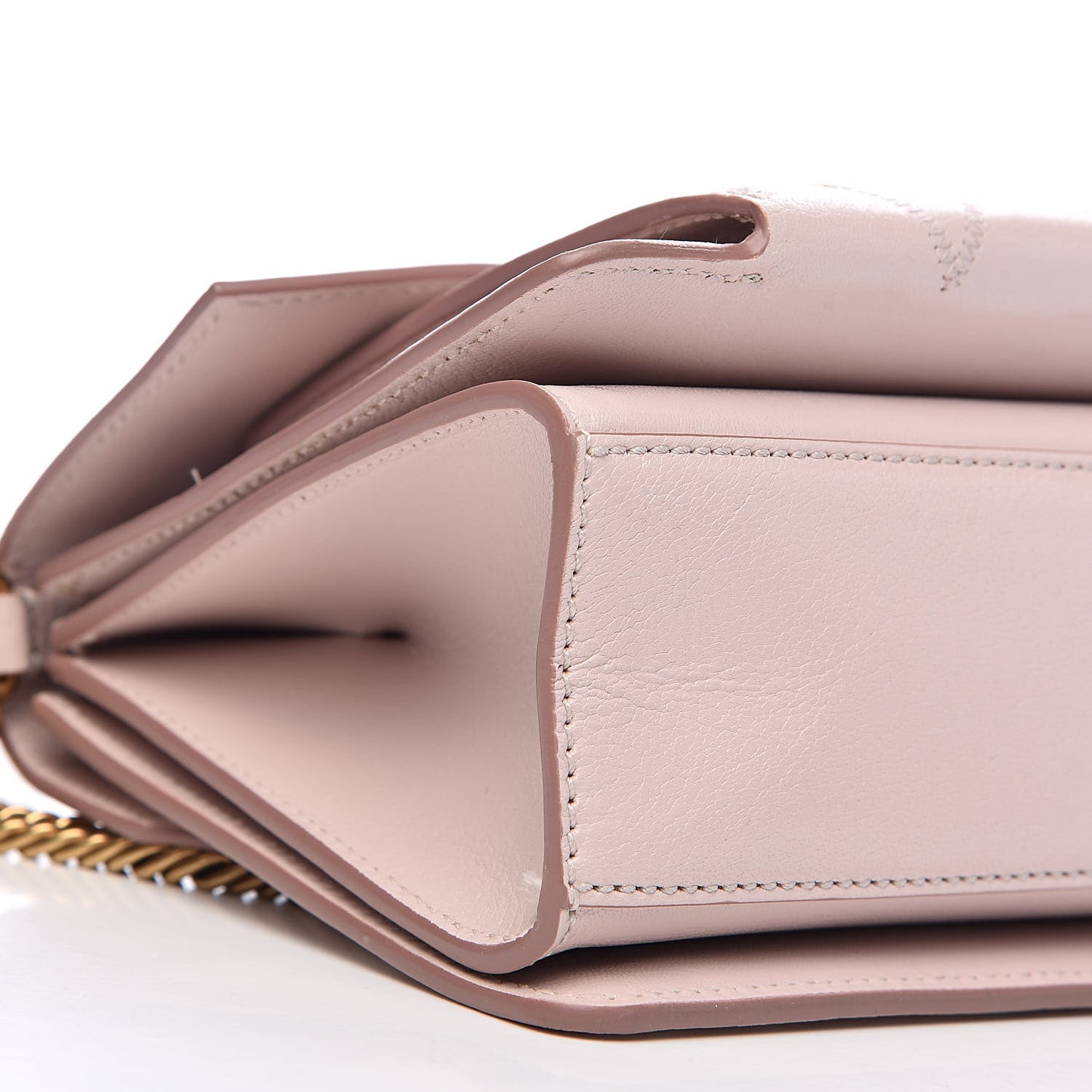 Goatskin Quilted Small GV3 Shoulder Bag Natural