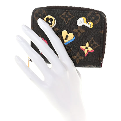 Louis Vuitton Monogram LV Love Lock Zippy Coin Purse 2 of 9