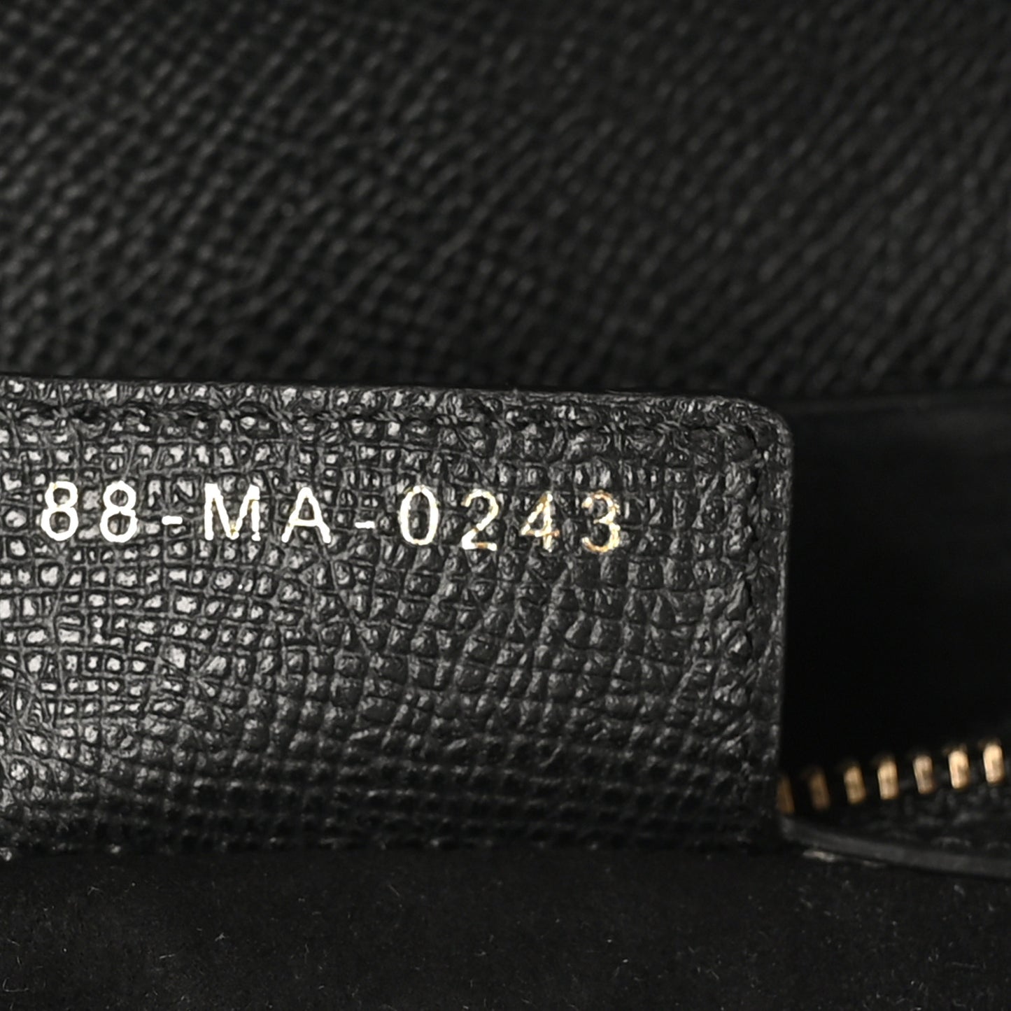 Grained Calfskin Saddle Bag With Strap Black