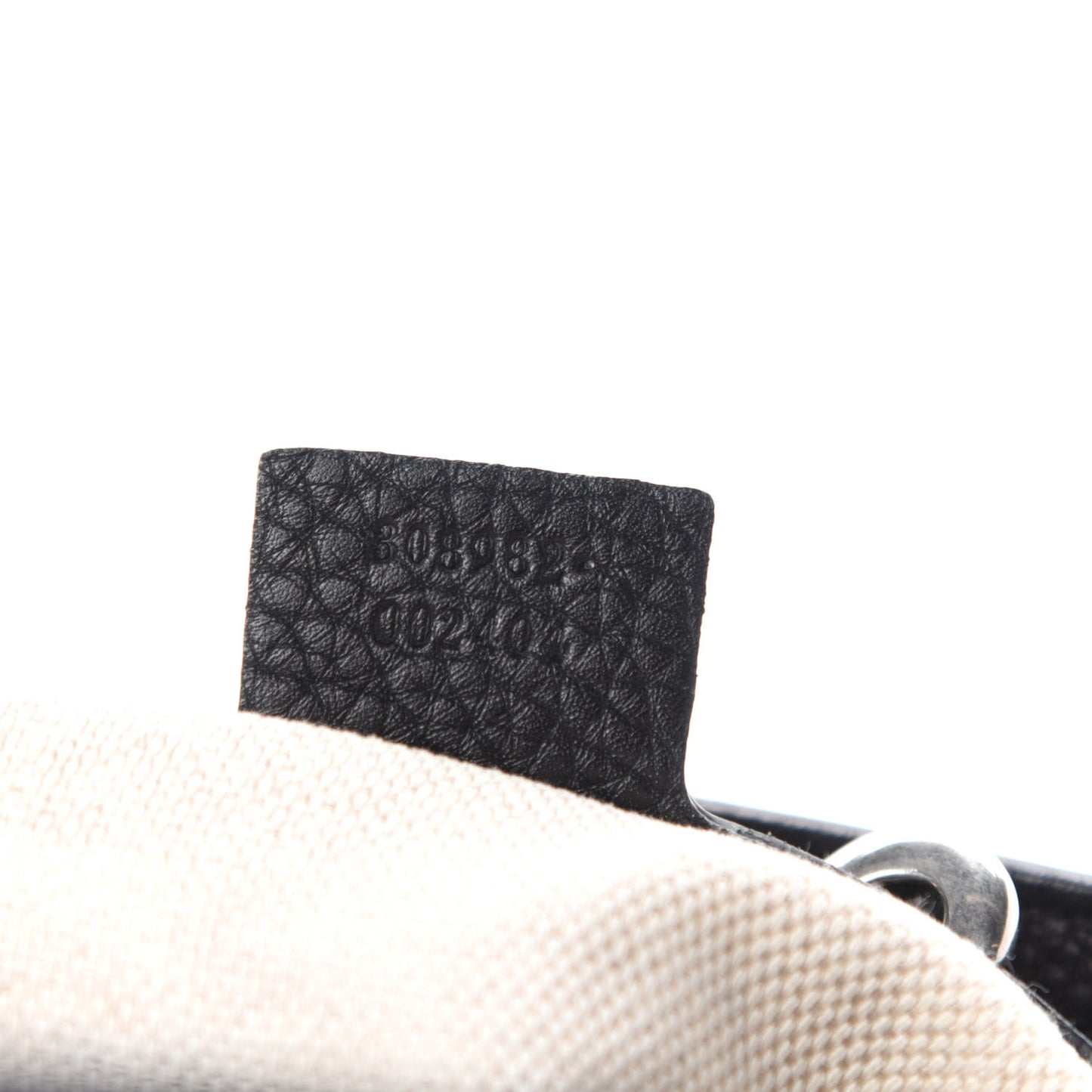 Pebbled Calfskin Studded Medium Soho Chain Shoulder Bag Black