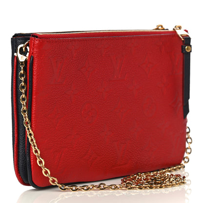 Louis Vuitton Empreinte Double Zip Pochette Marine Rouge 3 of 16
