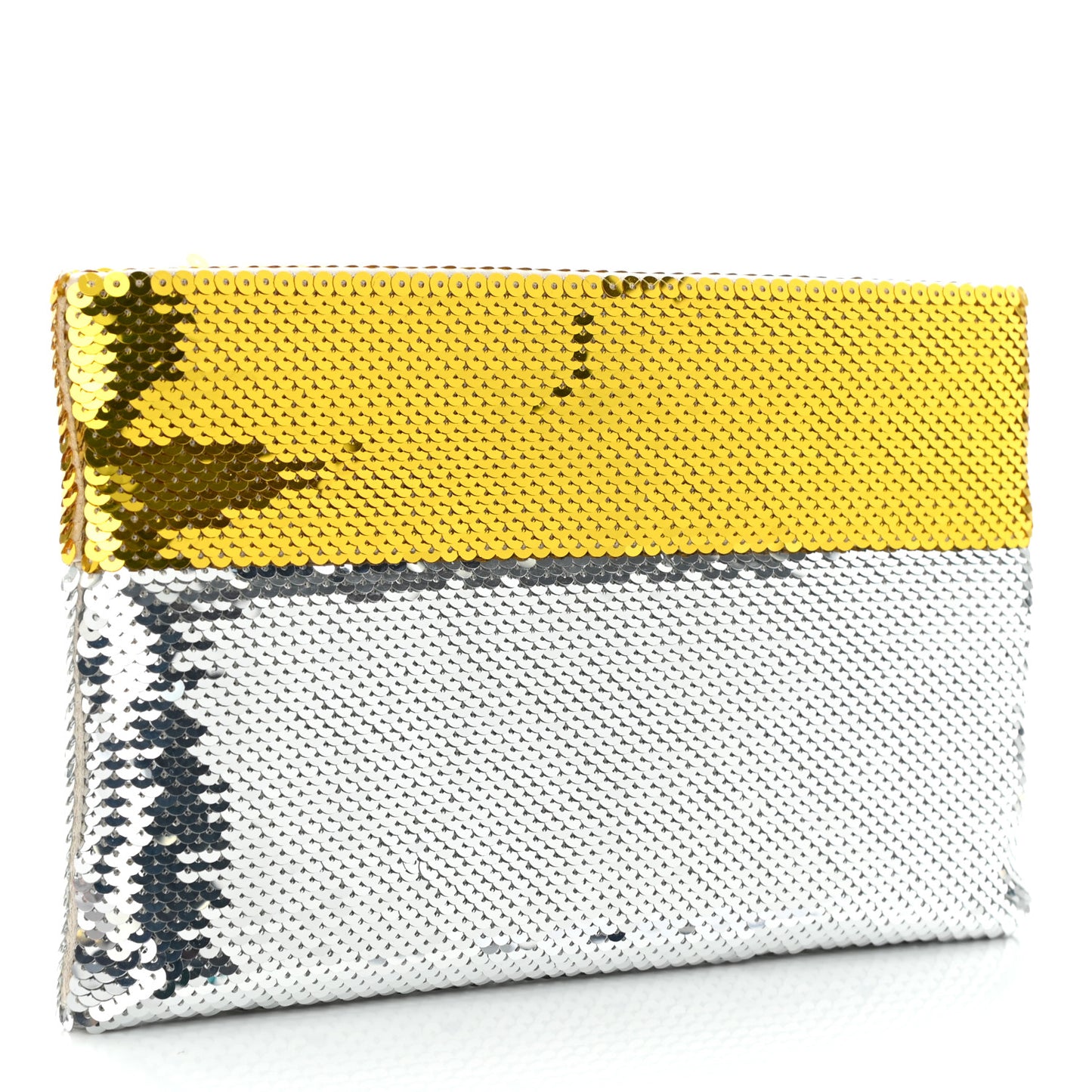 Sequin Clutch Gold Silver