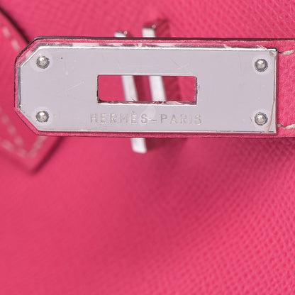 Hermes Epsom Candy Birkin 35 Rose Tyrien Rubis 8 of 41