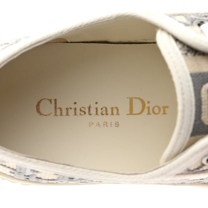 Christian Dior Canvas Oblique Walk'N'Dior Low Top Sneakers 35 Grey Stone 6 of 8