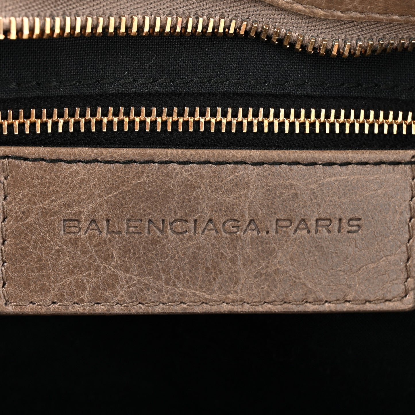 Agneau Giant 12 Rose Gold Hardware City Gris Poivre