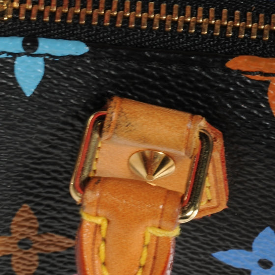 Louis Vuitton Monogram Multicolor Mini Sac HL Speedy Black 5 of 7