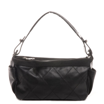 Chanel Coated Canvas Paris Biarritz Hobo Black 1 of 6