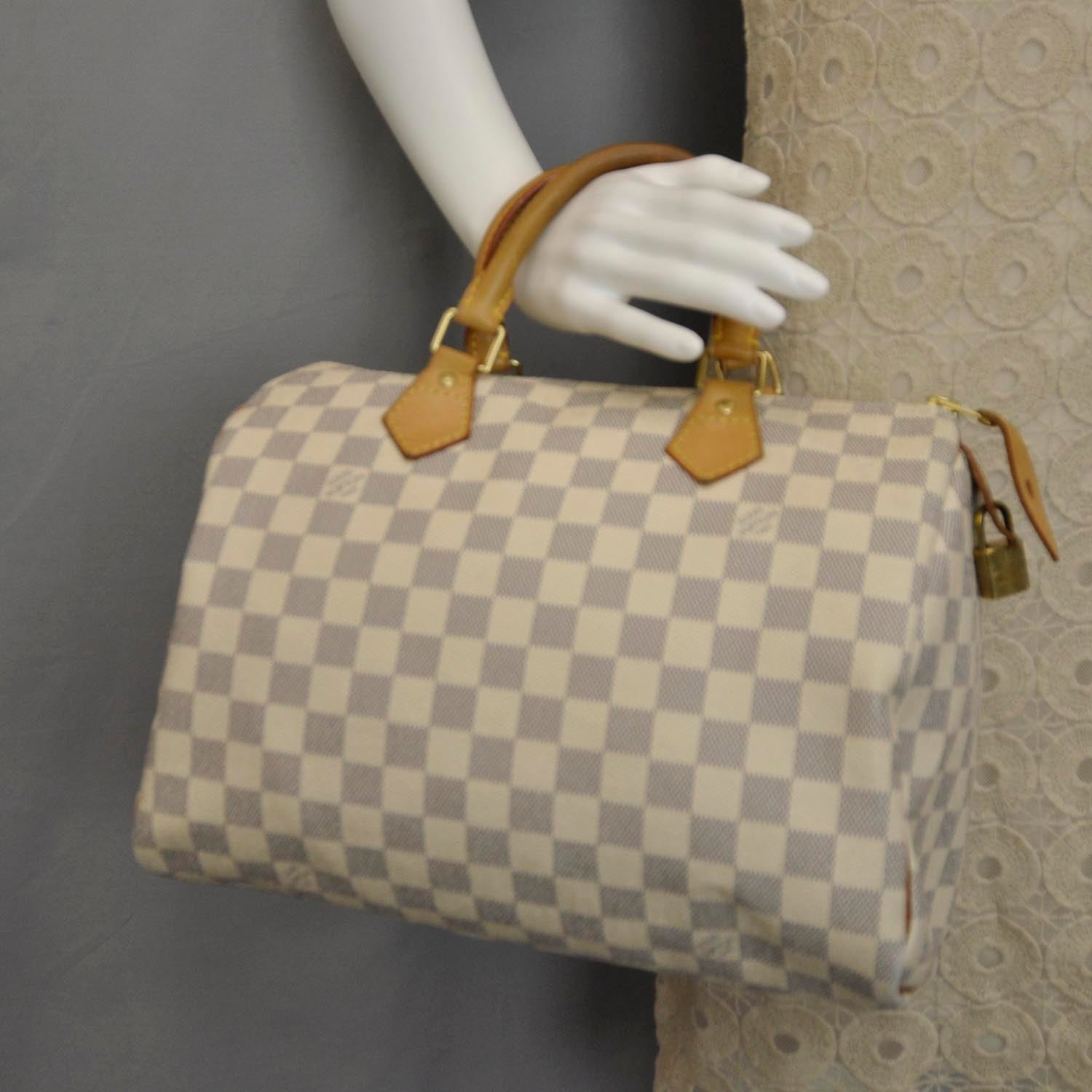Louis Vuitton Damier Azur Speedy 30 2 of 7