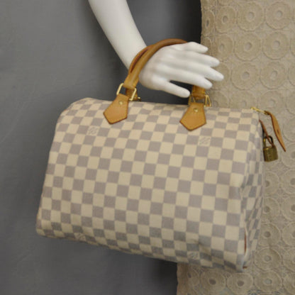 Louis Vuitton Damier Azur Speedy 30 2 of 7