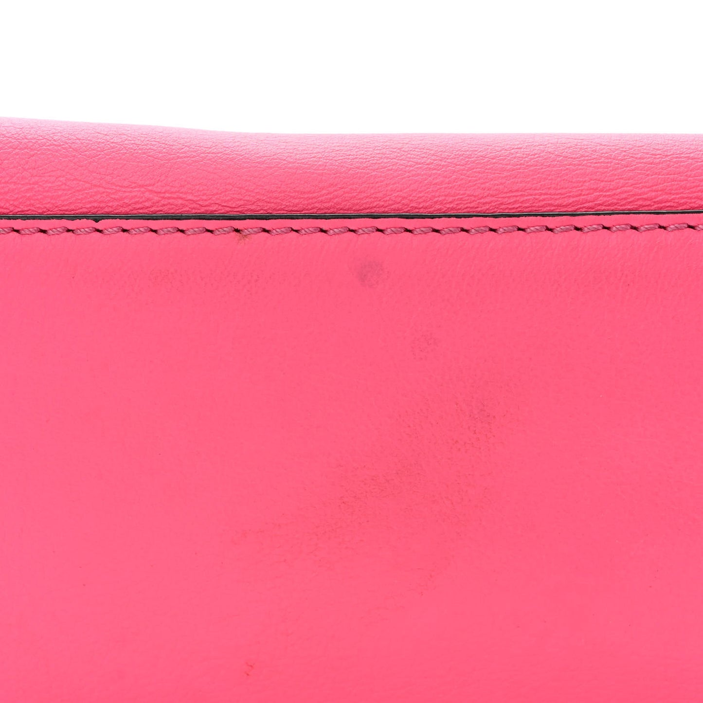 Vitello Rockstud Double Handle Tote Fuxia Fluo