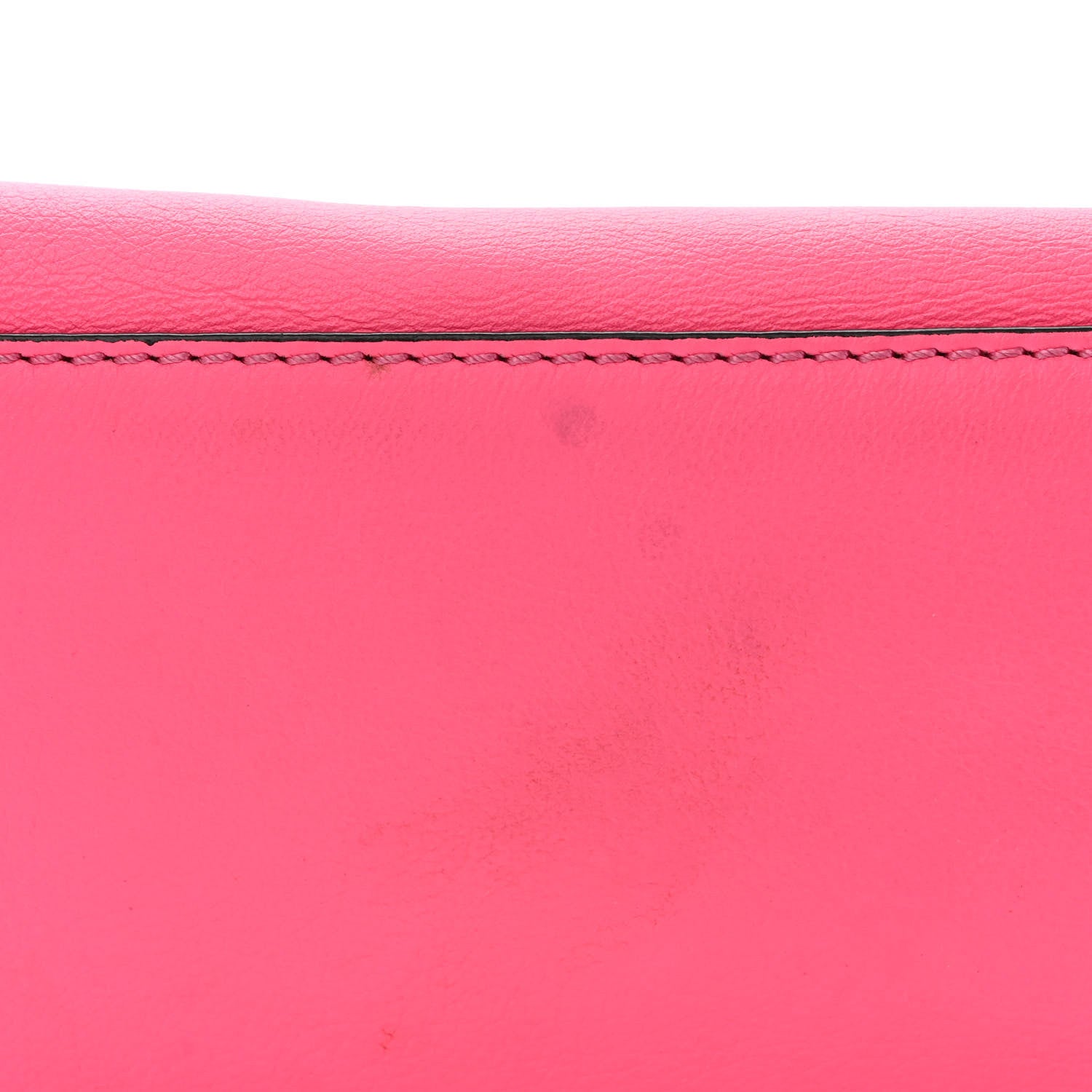 Valentino Garavani Vitello Rockstud Double Handle Tote Fuxia Fluo 12 of 15