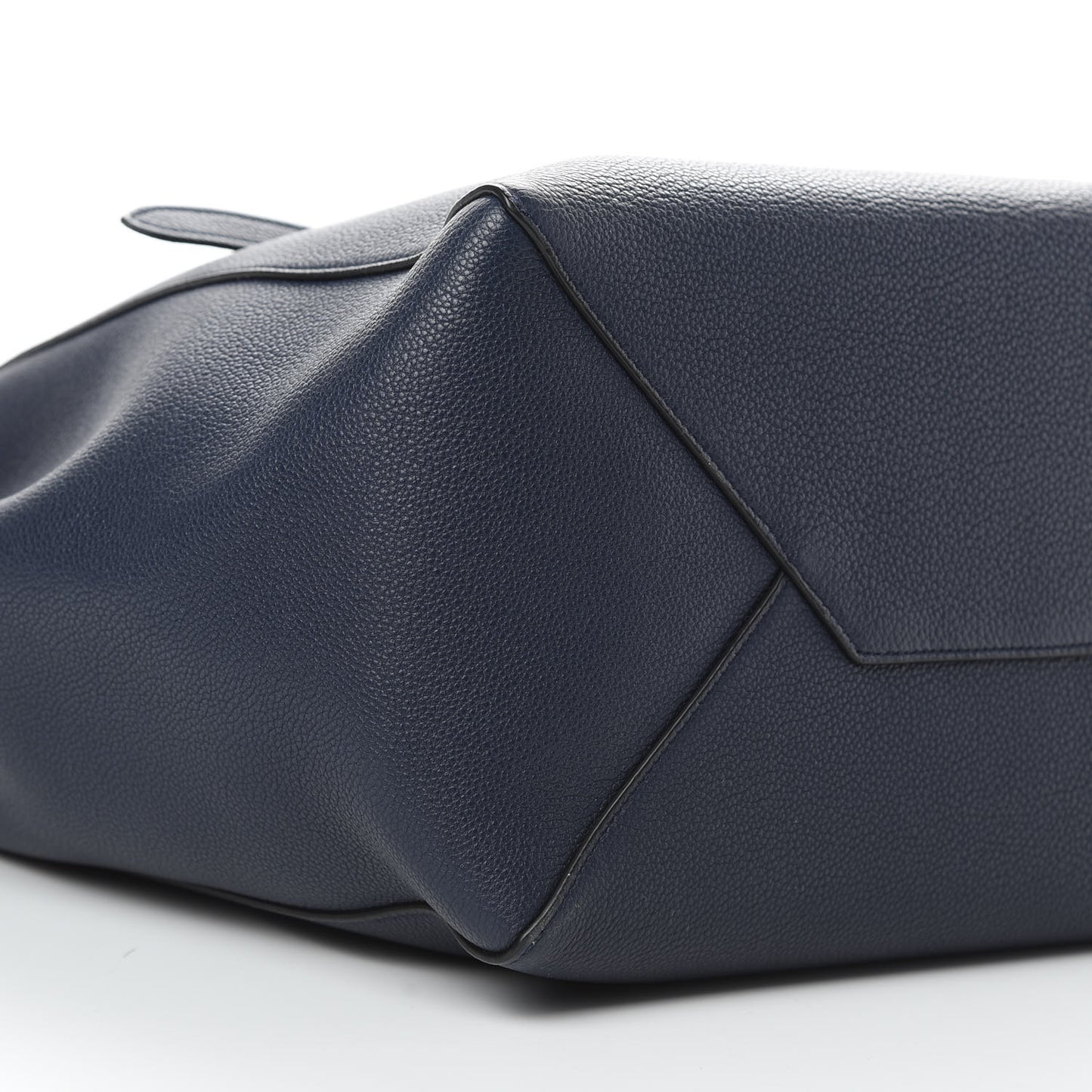 Soft Grained Calfskin Small Belt Cabas Phantom Dark Blue