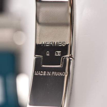 Hermes Enamel Narrow Clic Clac H Bracelet PM Bleu Indien 4 of 5