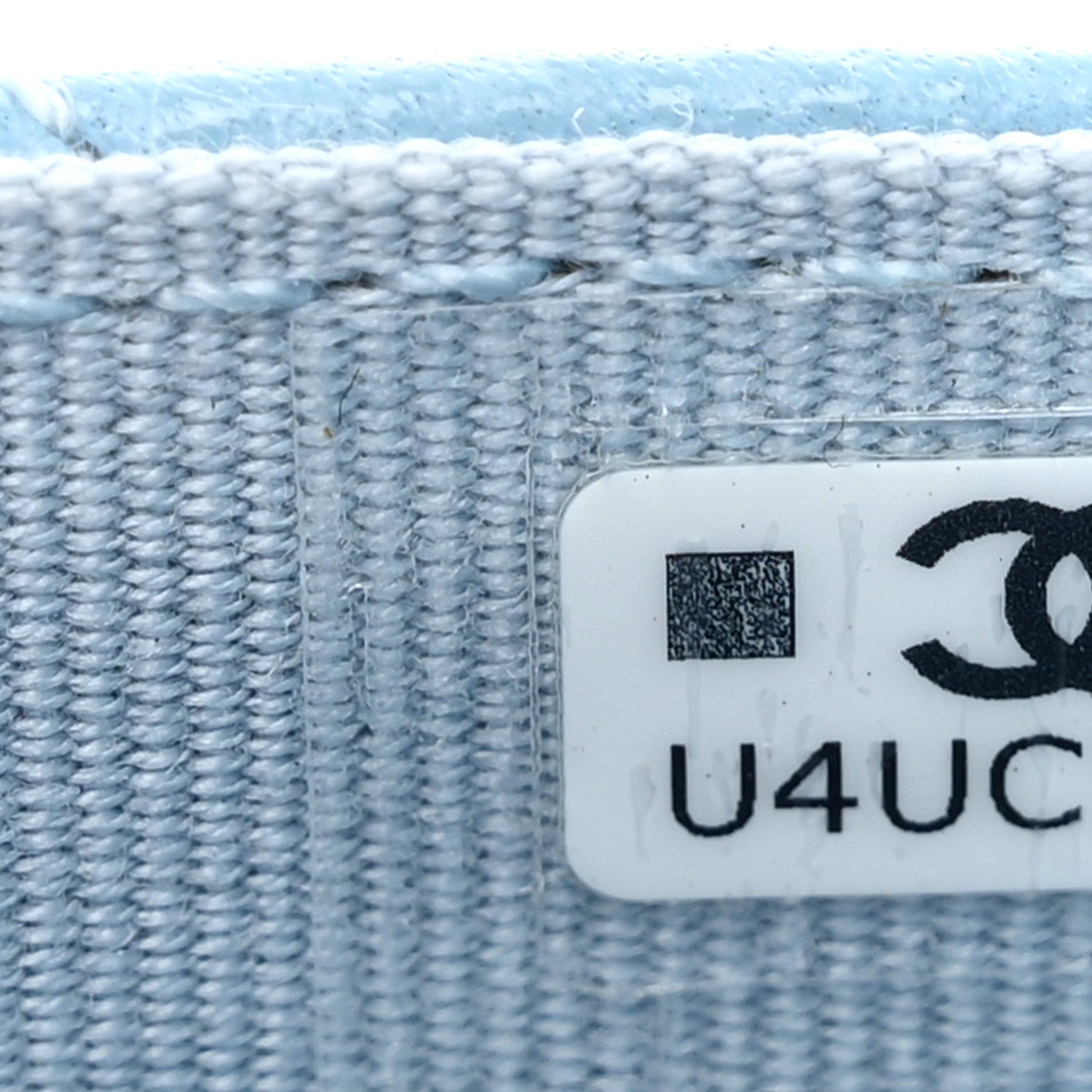 Chanel Caviar Quilted Flap Card Holder Wallet Light Blue 8 of 9