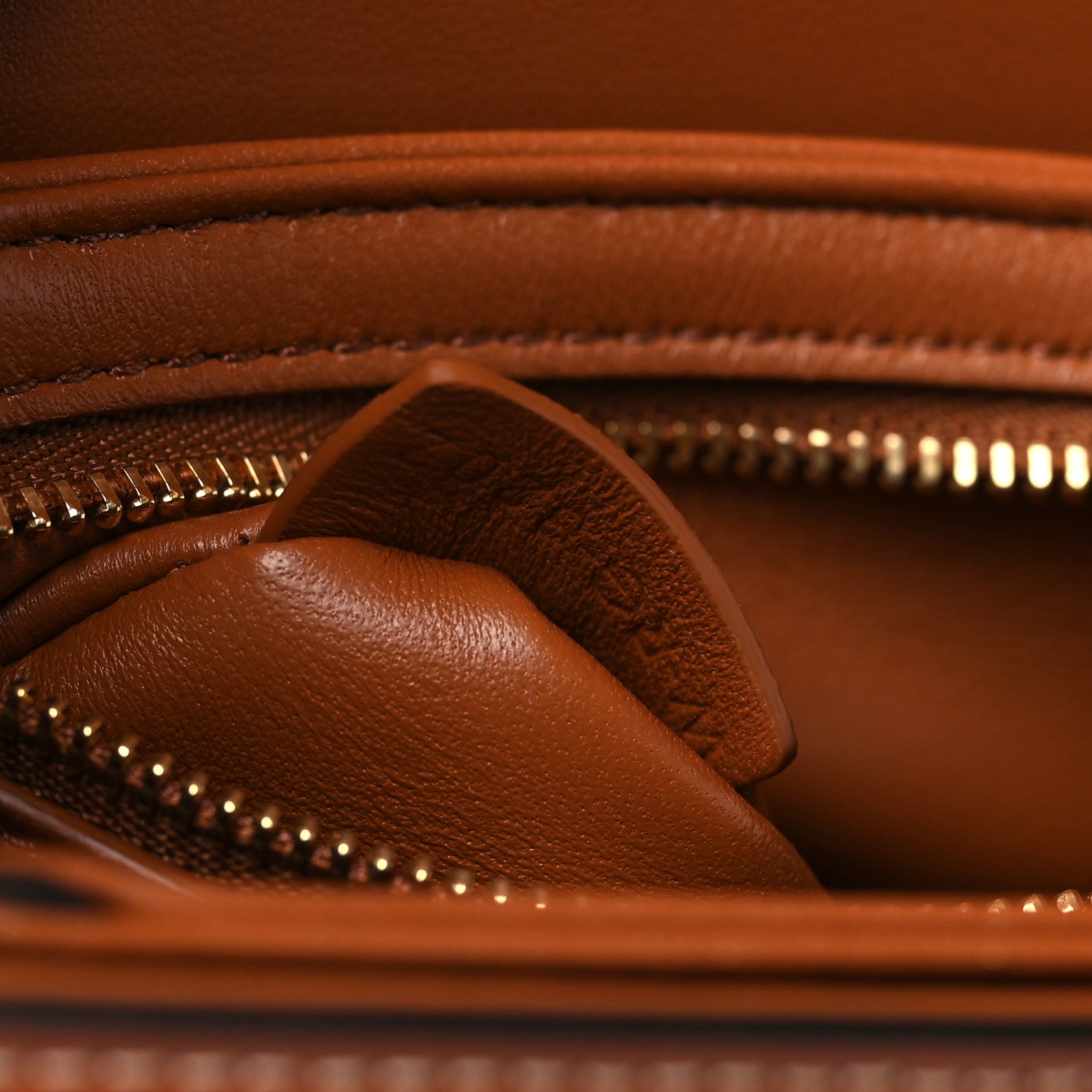 Celine Calfskin Triomphe Canvas Teen Triomphe Bag Tan 7 of 9