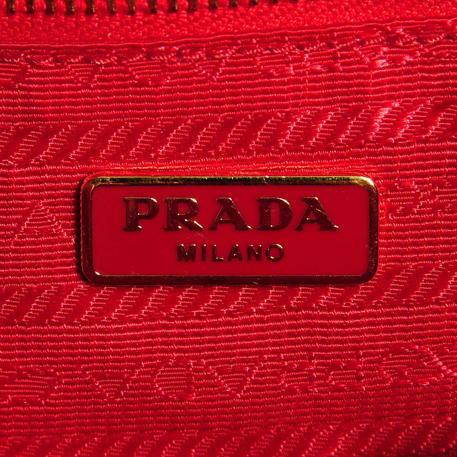 Prada Saffiano Vernice Crossbody Flap Bag Rosso 7 of 9
