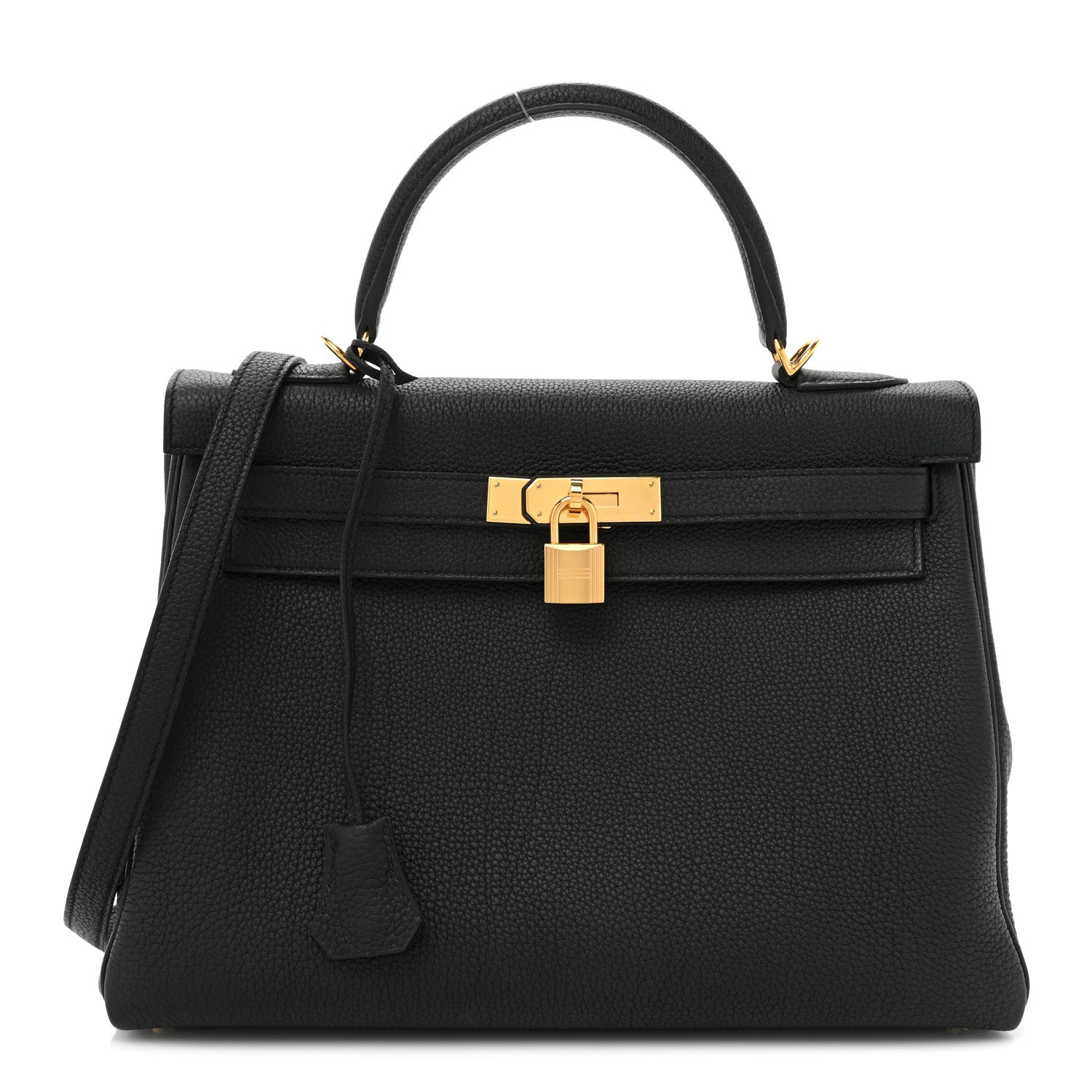 Hermes Togo Kelly Retourne 32 Black 1 of 9