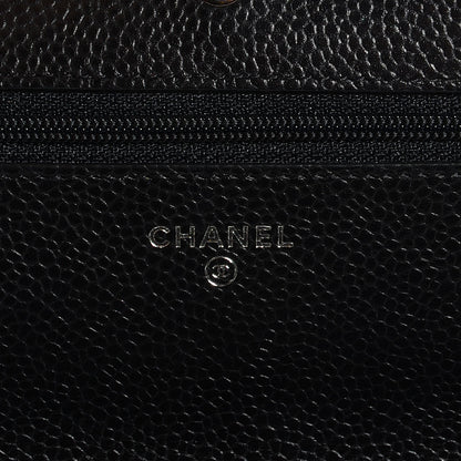 Chanel Caviar Quilted Wallet On Chain WOC Black 7 of 9
